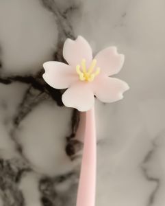 Shack Gel Pen Sakura Flower /Karakter Lucu Karet 3D Bisa Goyang