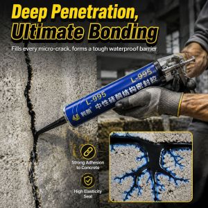 Crack Resistant Solution High Strength Waterproof Sealant Structural Adhesive Super Adhesive 995 High Viscosity Neutral Silicone Sealant