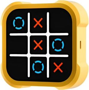 Tic-Tac-Toe Bolt Game 4-in-1 Handheld Puzzle Games Console Electronic Tic-Tac-Toe Game for Educational and Memory Growth Portable Travel Games for Car Ride Board Games for Kids and Adults