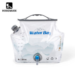 HIKEMAN 8L Camping Water Bottle PE High Capacity BPA Free Outdoor Water Storage Bag Folding Safety Seal Drinking Water Container