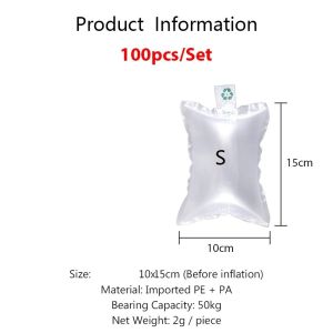 100Pcs/Set 20x10cm Air Bubble Bag/Plastik udara/Inflatable Buffer Bag Air Cushion Pillow Bubble Wrap Express Package/Bubble air/Kantong Udara