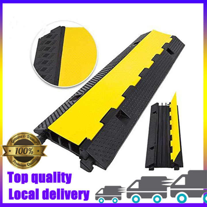 1 Meter Cable Ramp Protector Safety Floor Cord Covers 2 Channels ...