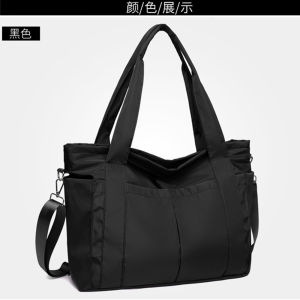HIGH CAPACITY PLAIN BIG NYLON TOTE BAG HAND CARRY BAG HANDLE BAG SHOULDER BAG (GSL-014)