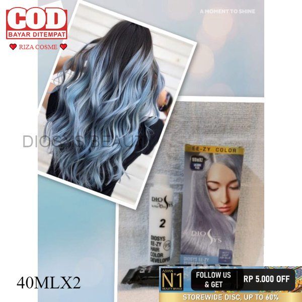 DIOSYS LIGHT ASH BLUE 45ML cat rambut semir pewarna rambut dio sys