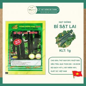[EcoSeeds] Combo 2 Gói Hạt Giống Bí Sặt Lai (Bí Đao Xanh Trái Dài) Nông Hưng Phú - Cao Sản Siêu Trái - Gói 1g