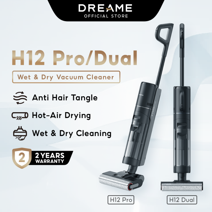 Dreame H12 Pro/Dual Wet and Dry Cordless Vacuum Cleaner 2 Edge Cleaning 99.9 Sterilization