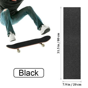 【Local delivery】 84cm*23cm Skateboard Sandpaper Professional Black Skateboard Deck Sandpaper Grip Tape Skateboard Stickers Protections 307A-Skateboard-Sticker
