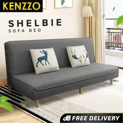 FREE SHIPPING !! KENZZO : SHELBIE Durable 3 Seater or 4 Seater Foldable Sofa Bed/沙发床/沙发 / Foldable sofa bed
