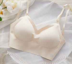 【U-Shaped Backless Bra】3 Color Seamless Bra Womens Thin Cup Bra Girl Wireless Push Up Underwear