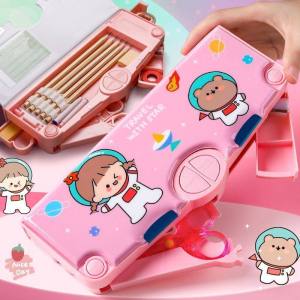 Multifunction Pencil Case Pencil Box With 3 Compartments For Students