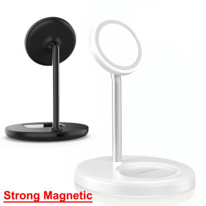 Đế sạc không dây từ tính 2 trong 1 cho iPhone 17 16 15 14 13 12 Pro Max AirPods Pro trạm sạc điện thoại nhanh giá đỡ dock 2026