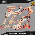 DECAL STICKER MOTOR  HONDA CRF FULLBODY - FREE REQUEST NAMA DAN NOMOR - CRF 001. 