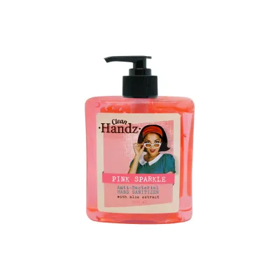 Clean Handz Pink Sparkle Para Aid Anti Bacterial Hand Sanitizer 500ml