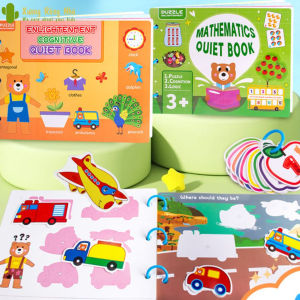 Combo 2 quyển Học Liệu Bóc Dán Montessori 17 Chủ Đề và  Học liệu Bóc Dán  toán học cho bé 2-6 tuổi Xương rồng nhỏ