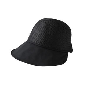 Topi Visor Wanita Anti UV Motif Geometris Warna Solid C-14