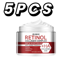 new Retinol Face Cream Collagen Complex Moisturizer Hyaluronic Acid Day Night Cream Firming Skin Care For All Skin Glowing Cream hot