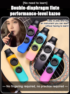 [No need to learn] Double-diaphragm flute performance-level kazoo
