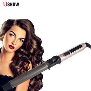 USHOW Máy Uốn Tóc Nano Titan Chuyên Nghiệp Máy Uốn Tóc Bằng Gốm Tự Động Máy Sóng Đũa Phép 2026
