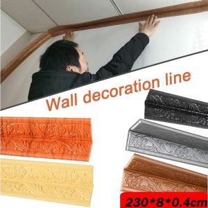 3D Foam Wall Edge Strip Stickers Can be folded in half Self-Adhesive Waterproof Baseboard Corner Waist Line Sticker Home Decor
