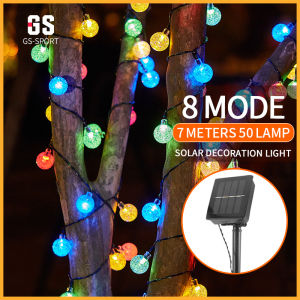 Solar fairy Lights 8 mode Outdoor waterproof decorative light for christams garden tree wedding party Tent Lights 7m 50LED