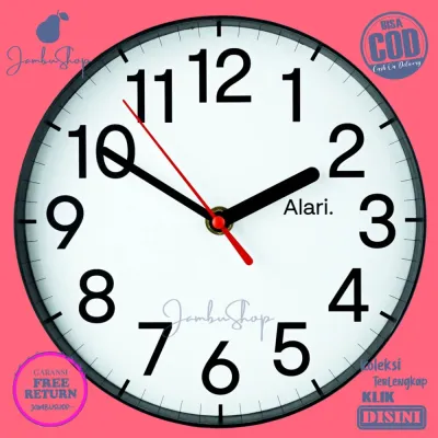Jam Dinding Quartz Minimalis Minimalis Hitam AL1113-1088 Dekorasi Rumah Minimalis Besar TANPA KACA
