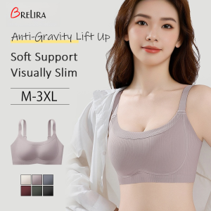 【SINGABRALETTE】Women Full Cup Minimizer Bras Seamless Wireless Sports Bra Soft Support Brassiere Comfort Breathable Anti-sagging Underwear