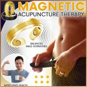 指环 健康家庭和谐 磁性护指套 保健 抗疲劳 玫瑰金色 不锈钢材质 美观 个性化