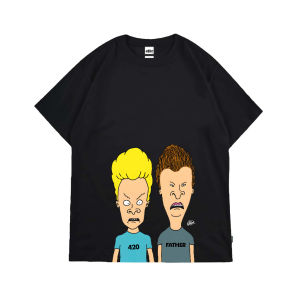420Father Kaos Beavis But Black X T0003 Cotton 24s
