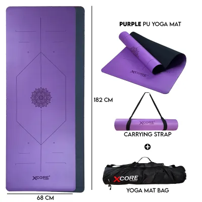 PU Natural Rubber Yoga Mat