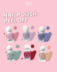 KUTEK HALAL Muslimah SR12 6ml Nail Polish Peel Off Maroon Pink Nude Turquoise Lavender Lilac Grey Sky Blue Halal Waterbased Cepat Kering Tidak Lengket BPOM