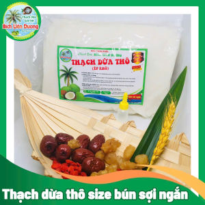THẠCH DỪA THÔ ÉP KHÔ DẠNG BÚN SỢI NGẮN TẶNG KÈM HƯƠNG_LOẠI TÚI 1KG