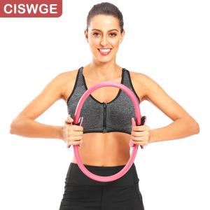 [COD] CISWGE SPORTS 38CM Yoga Fitness Ring Circle Pilates Women Girl Exercise Home Resistance Elasticity Yoga Ring Circle Gym Pilates Accessories