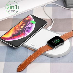 2 in 1 Wireless Charger Type-C Input for Smartphone iPhone Apple Watch