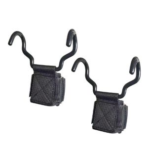 DISKAS 1 PC/Pair Pull-up Weight Lifting Grip Hook Non-Slip Adjustable Auxiliary Power Wrist Guard Wrist Support Grips With Hook Steel Hook Grips Strap Gym