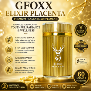 Elixir Placenta Stem Cell Serum 30ml – Anti-Aging Whitening Hydrating Firming Skin Care