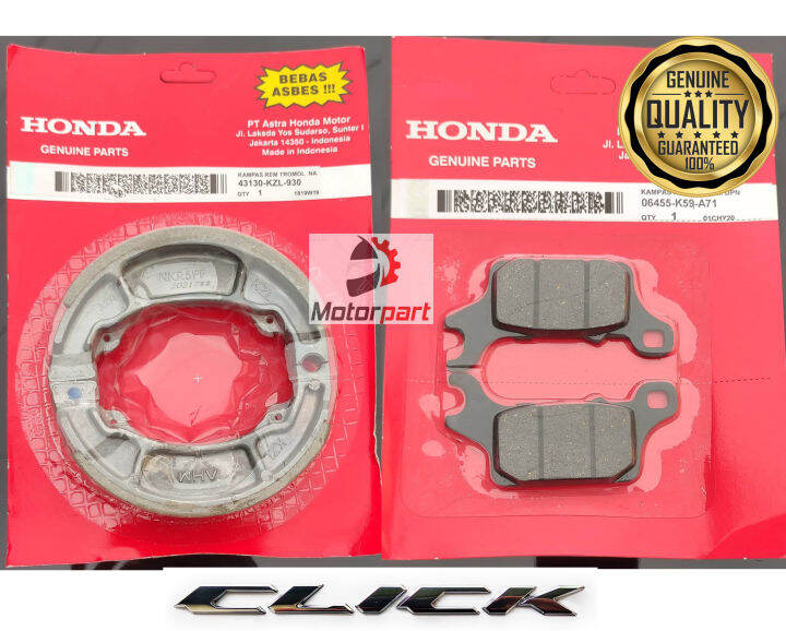 Honda click deals 125i brake shoe