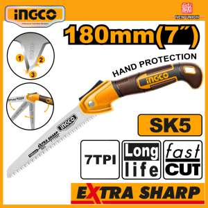 INGCO FOLDING SAW | TRIPLE TEETH FAST CUT | HFSW1806