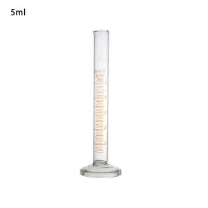Glass Measuring Cylinder With Clear Scale Graduated Cylinder Premium Measuring Cylinder Orange Graduations 5/10/25/50ml