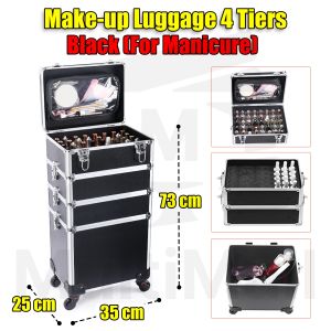 Makeup Organizer Luggage |Make up Organiser Bag Cosmetics Technician Train Box Professional 3 in 1| Make Up Luggage| Make Up Organiser| Luggage| Make Up Organiser| Make Up Storage Box| Make Up Storage| Make Up Storage Travel Cosmetic| Makeup Organizer