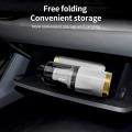 Foldable Car Vacuum Cleaner High Power Mini Handheld Cleaner 3 Nozzle Types/9000PA Strong Suction/LED Illumination (Built-in Green). 