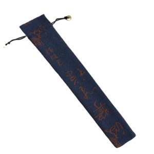 BLACKON Chinese Brush Calligraphy Paintings Bag Gifts Packing Brocade Flute Protector Case Cover Storage Bag High-end Folding Hand Fan Bag Picture
