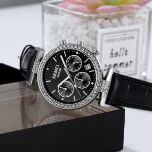 PENGIRIMAN INSTANT -- Jam tangan wanita analog skmei 2089 crono aktif kulit original