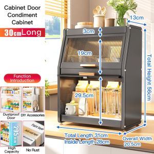 Lunn Kitchen Spice Rack Rak Dapur Rak Rempah Seasoning rak bertingkat Storage Rack Rak Dapur Serbaguna Rack Shelf HL9072