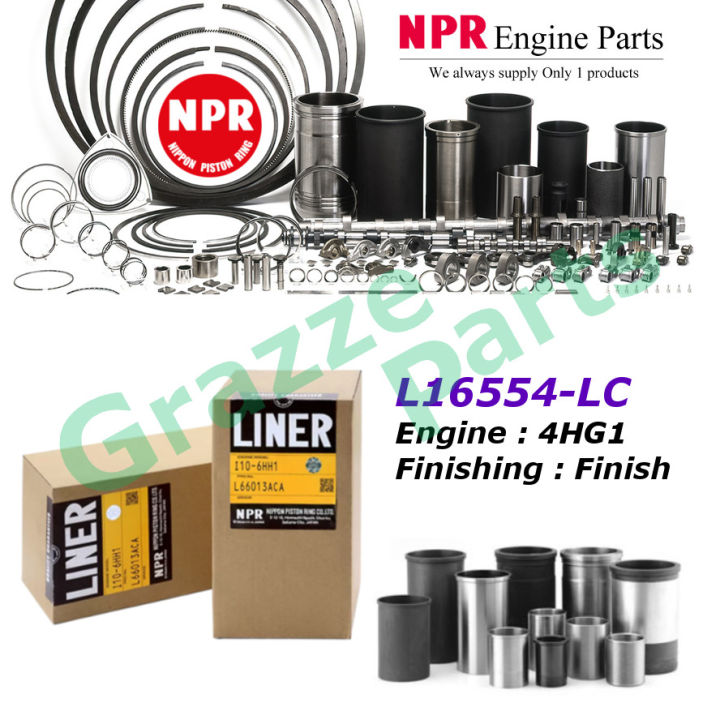 NPR Engine Block Cylinder Liners Liner Sleeve L16554LC for Isuzu 4.8