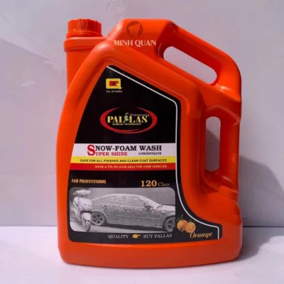 Nước Rửa Xe Bọt Tuyết PALLAS Siêu Bóng 120 - 6 Lít Hương Cam Dung Dịch Rửa Xe Ô Tô Xe Máy Siêu Sạch