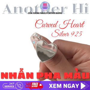 Nhẫn Pallet pha màu gel nhũ kim tuyến Heart Open Ring Pallet - Pha màu nghệ thuật vẽ móng kiểu Hàn Quốc với thiết kế của Another_hi