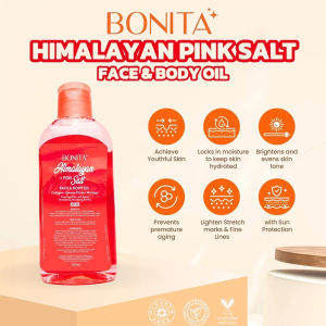Bonita Body Oil with Himalayan Pink Salt - Anti-Stress Formula for Sensitive Skin | Likas na Pampakalma