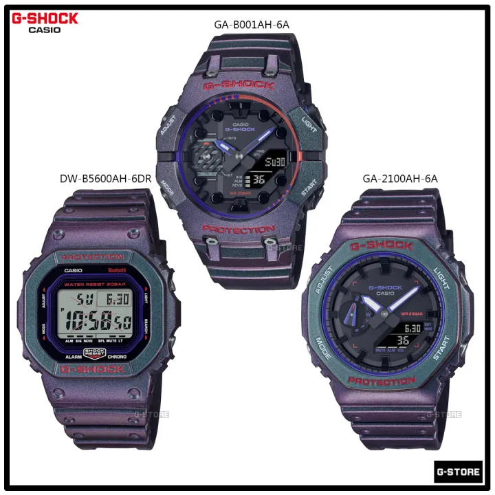 นาฬิกาลำลอง G-SHOCK รุ่น GA-B001AH-6 / GA-2100AH-6 / DW-B5600AH-6 / ของแท้รับประกัน CMG 1 ปี GA-B001AH GA-2100AH DW-B5600AH GA-B001