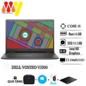Laptop Dell Vostro 3500 V3500 dòng cao cấp cấu hình cao core i5 Ram 16gb ổ cứng SSD 512gb Màn hình 15.6inch Full HD máy tính xách tay Full box