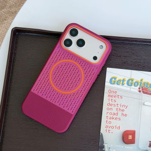 Breathable Hollow Mesh  Case For iPhone 18 17 16 15 14 Plus 13 12 Pro Max Skin Feeling For Magsafe Hard Protection Cover